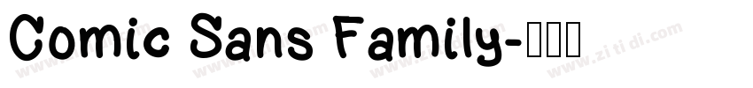 Comic Sans Family字体转换